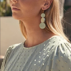 Tea Lily Eb & Ive - Kala Stack Earring Sage 2469902