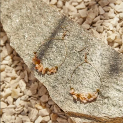 Tea Lily Eb & Ive - Lustre Stone Earring Gold 2471403