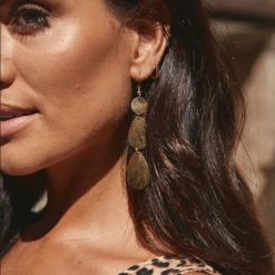 Tea Lily Eb & Ive - Sunset Teardrop Earring Brass 2472202