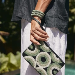 Tea Lily Eb & Ive - Urban Clutch Bag - Sage