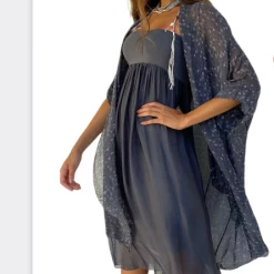 Jenny Jazz - Grayed Jade Silk Grace Fleur Skirt 5094