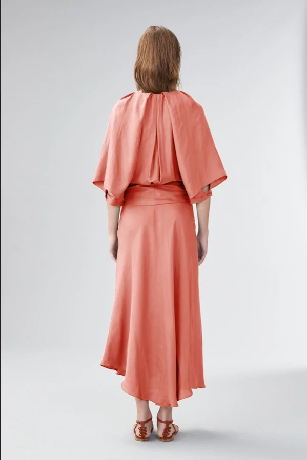 Ginger & Smart - Blush Wrap Dress - Sunset Pink 5 Ginger & Smart - Blush Wrap Dress - Sunset Pink