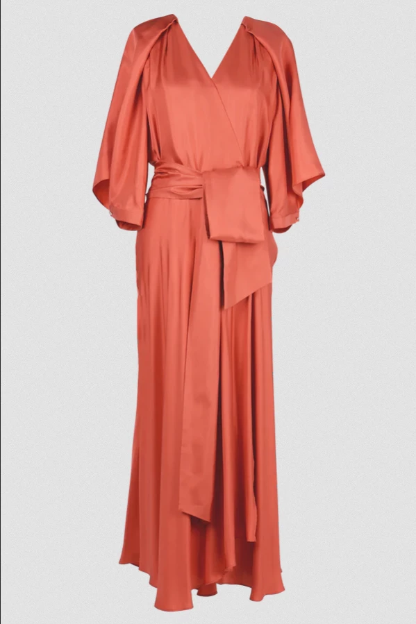 Ginger & Smart - Blush Wrap Dress - Sunset Pink 6 Ginger & Smart - Blush Wrap Dress - Sunset Pink