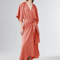 Ginger & Smart - Blush Wrap Dress - Sunset Pink 11 Ginger & Smart - Blush Wrap Dress - Sunset Pink