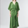 Ginger & Smart - Easel Wrap Dress - Fern 1 Ginger & Smart - Easel Wrap Dress - Fern