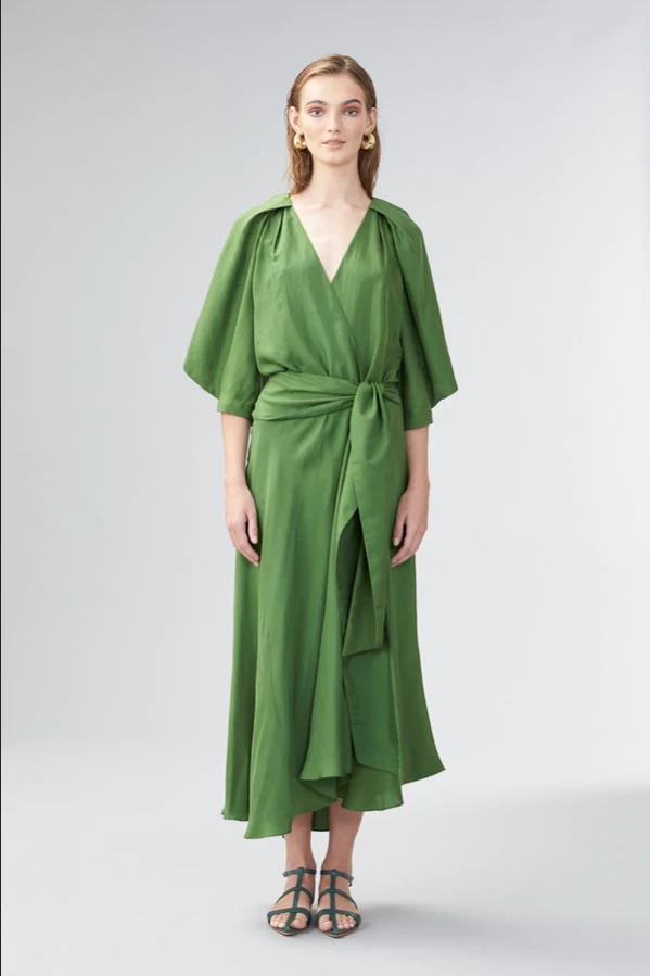 Ginger & Smart - Easel Wrap Dress - Fern 3 Ginger & Smart - Easel Wrap Dress - Fern