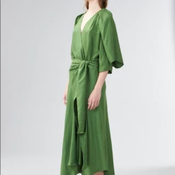 Ginger & Smart - Easel Wrap Dress - Fern