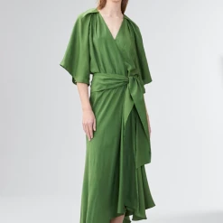 Ginger & Smart - Easel Wrap Dress - Fern 11 Ginger & Smart - Easel Wrap Dress - Fern