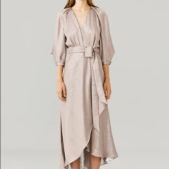 Ginger & Smart - Haze Wrap Dress - Heather