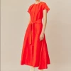 Ginger & Smart - Infinite Galaxies Dress - Poppy Red 1 Ginger & Smart - Infinite Galaxies Dress - Poppy Red