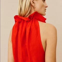 Ginger & Smart - Infinite Galaxies Top - Poppy Red