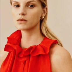 Ginger & Smart - Infinite Galaxies Top - Poppy Red