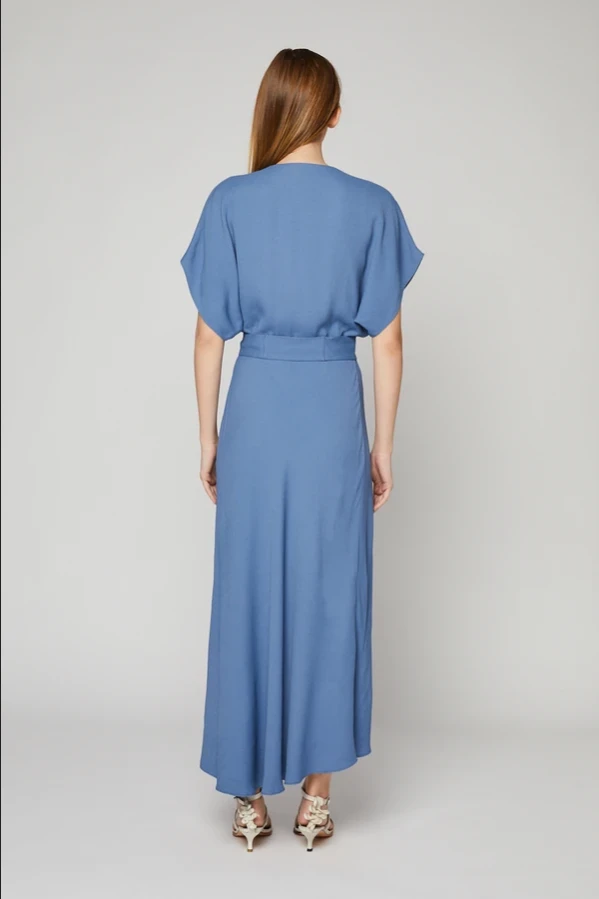 SALE - Ginger & Smart - New Moon Wrap Dress - Heritage Blue 6 SALE - Ginger & Smart - New Moon Wrap Dress - Heritage Blue