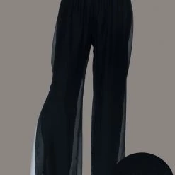 Imagine - Black Silk Gia Pant With Split 10IM2184 Imagine Fashion Linen & Silk 8 Imagine - Black Silk Gia Pant With Split 10IM2184 Imagine Fashion Linen & Silk