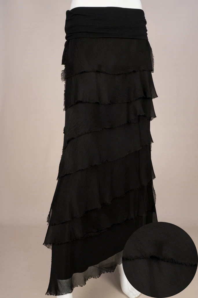 Imagine - Black Flapper Fifi Silk Skirt 10IM2272 8 Imagine - Black Flapper Fifi Silk Skirt 10IM2272