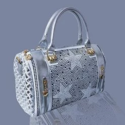 The Italian Closet Lav-ish - Mini Duffle Bag - Silver
