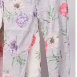 Jenny Jazz Rosa Jojo - Grey Floral Print Jegging LD-50106