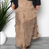 Imagine Fashion Linen & Silk Imagine - Desert Fifi Flapper Silk Skirt 10IM2272