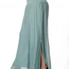 Imagine - Mint Green Fern Silk Gia Pant With Split 10IM2184