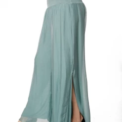 Imagine - Mint Green Fern Silk Gia Pant With Split 10IM2184