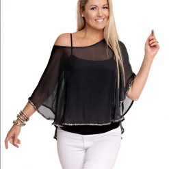 Imagine Fashion Linen & Silk Imagine - Granite Flavia Silk Top 10IM3679G 8 Imagine Fashion Linen & Silk Imagine - Granite Flavia Silk Top 10IM3679G