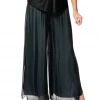 Imagine - Granite Silk Gia Pant With Split 10IM2184G Imagine Fashion Linen & Silk