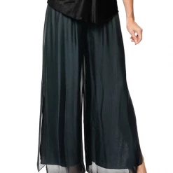 Imagine - Granite Silk Gia Pant With Split 10IM2184G Imagine Fashion Linen & Silk