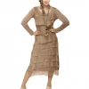 Imagine - Desert Flapper Kacee Dress Silk Ruffle Layers 10MM2078