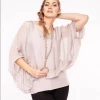 Imagine Fashion Linen & Silk Imagine - Zinnia Marcella Sequin Silk Top 10IM3014