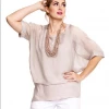 Imagine Fashion Linen & Silk Imagine - Zinnia Mimi Top Silk W Sequins 10IM2161 2 Imagine Fashion Linen & Silk Imagine - Zinnia Mimi Top Silk W Sequins 10IM2161