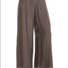 Imagine Fashion Linen & Silk Imagine - Truffle Silk Gia Pant With Split 10IM2184