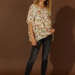 Isle Of Mine - Flourish Top - Bisque