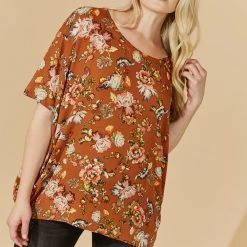 Isle Of Mine - Flourish Top - Rust