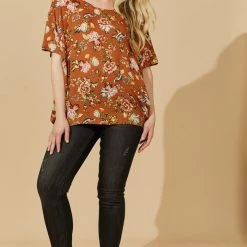 Isle Of Mine - Flourish Top - Rust