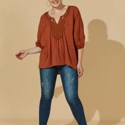 Isle Of Mine - Halycon Top - Rust