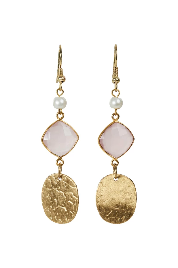 Isle Of Mine - La Luna Stone Earring Pink Clay 4484601 3 Isle Of Mine - La Luna Stone Earring Pink Clay 4484601