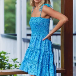 SALE - Jaase - Blue Skye Print Vita Mini Dress