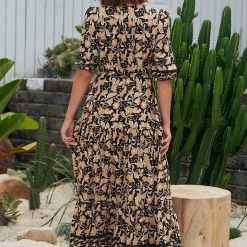 Jaase - Gold Valley Print Tessa Maxi Dress
