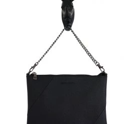 Kesa + Konc - Zalia Plain Clutch Bag - Black Or Tan