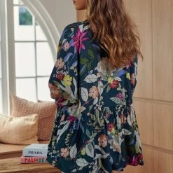 Jaase - Eucalyptus Print Chloe Top