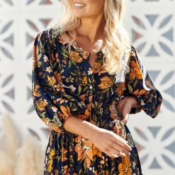 Jaase - California Poppy Print Nevada Dress