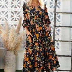 Jaase - California Poppy Print Nevada Dress