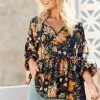 Jaase - California Poppy Print Bajo Blouse