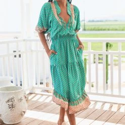 Jaase - Jade Print Jasmine Midi Dress