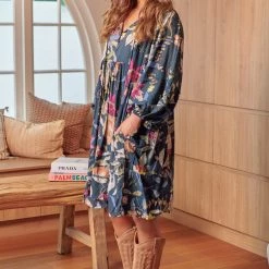 Jaase - Eucalyptus Print Adela Mini Dress