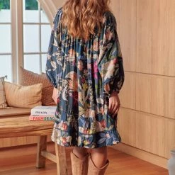 Jaase - Eucalyptus Print Adela Mini Dress