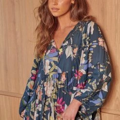 Jaase - Eucalyptus Print Adela Mini Dress