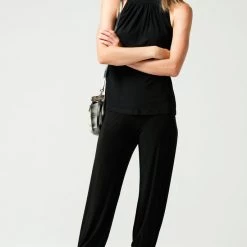 Sacha Drake High Neck Top - Black