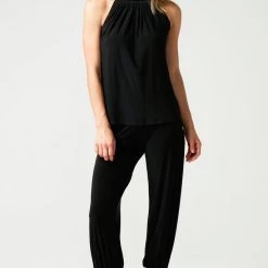 Sacha Drake High Neck Top - Black