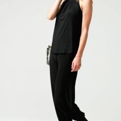 Sacha Drake High Neck Top - Black